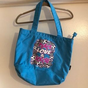✨Peace Love & Soccer Bag✨